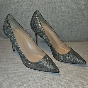 NWOT J. CREW Woven Metallic Pumps